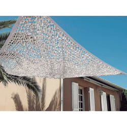 Nortene - Filet d'ombrage bicolore Sahara Blanc et Gris - 2,4 x 3 m