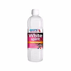White Spirit sans odeur – Onyx 1L : Nettoyage et dilution en toute discrétion Le White Spirit sans odeur Onyx est une solutio ...