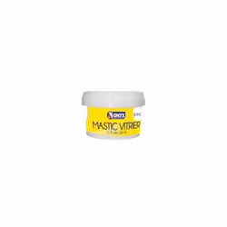 Mastic Vitrier - ONYX - 1 Kg - Blanc - Facile à appliquer - Laisse sécher 2 semaines