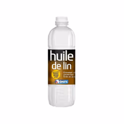 Huile de lin crue 100%, 1 litre ONYX référence C14050112.L'Huile de lin Onyx est une huile de lin crue de qualité, 100% issue ...