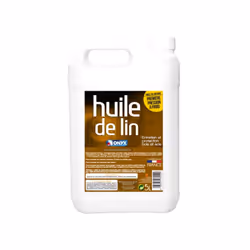 Huile de lin crue 100%, 5 litres ONYX référence C14050503. Huile de lin crue de qualité, 100% issue de graines de lin, obtenu ...
