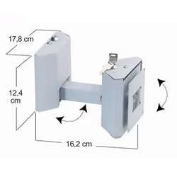 Eurex Wall mount swivel & tilt lock Argent