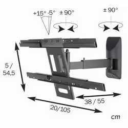 Eurex Universal Mount w/ tilt swivel arm Noir
