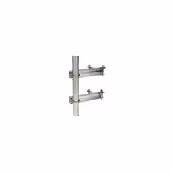 Fixation double - ERARD - CERCLAGE DOUBLE 3604 ERRA - Ø30 à 50 mm - Etriers crantés - Gris