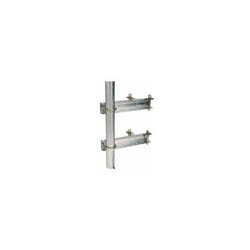 Fixation double - ERARD - CERCLAGE DOUBLE 3604 ERRA - Ø30 à 50 mm - Etriers crantés - Gris