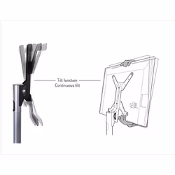 ITB ER038352 support d'écran plat pour bureau 75" Noir Sol - Vue supplémentaire 6