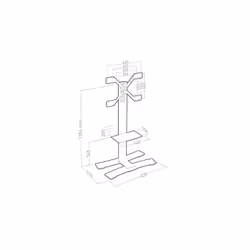 Erard 039041 Support TV et centre de divertissement 1 étagères