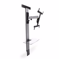 Erard EXOSTAND 400, 190,5 cm (75"), 200 x 200 mm, 0 - 25°, -90 - 90°, Aluminium, Noir, Titane
