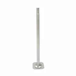 Erard 802602, Support d'antenne, Argent, Acier, 1 pièce(s), 5 cm, 1000 mm