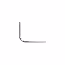 Bras de déport en L - Erard - D.50 LG910 - 1 Coude - Zinc Blanc - Gris