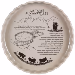 Existe en plusieurs coloris Moule à tarte 28 cm Taupe - ''La Tarte aux Myrtilles'' - Un moule parfait pour cuisiner et servir ...