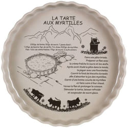 Table et cook - Plat a tarte taupe 28CM