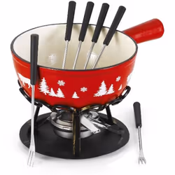 Tableandcook - poêlon savoyard en fonte émaillée 24cm rouge - dstrgarsaf