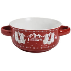 Table et cook - bol soupe marmotte rouge 13,5CM avec anse