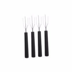 Set 4 fourchettes / pic pomme de terre - Pratique : permet de saisir les pommes de terre chaude pour les éplucher sans se brû ...