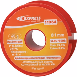 Soudure etain bobine special composants electriques - poids (g):80