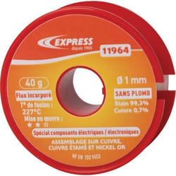 Soudure etain bobine special composants electriques - poids (g):80