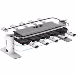 Appareil à raclette - LAGRANGE - 10 personnes - 1200 W - Verre démontable - Repose poêlons intégré