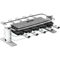 Appareil à raclette - LAGRANGE - 10 personnes - 1200 W - Verre démontable - Repose poêlons intégré