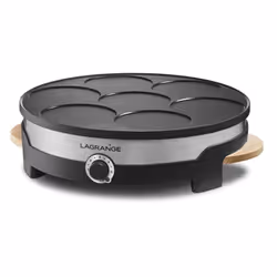 TTM Tradi' Duo, Noir, Acier inoxydable, Rond, Rotatif, Aluminium, 1400 W, 230 V