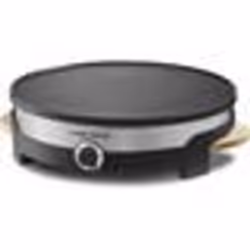Crêpière LAGRANGE 109 017 Tradi Duo - Plaques amovibles fonte daluminium grande crêpe+7 mini crêpes - 1500W - Thermostat régl ...