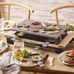 LAGRANGE Elegance raclette 8 personne(s) 1100 W Platine, Acier inoxydable, Bois - Vue supplémentaire 4