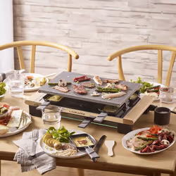 LAGRANGE Elegance raclette 8 personne(s) 1100 W Platine, Acier inoxydable, Bois - Vue supplémentaire 5