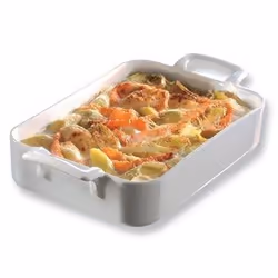 Revol - plat à four en porcelaine 34x25 blanc - 5571