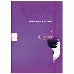 CLAIREFONTAINE Cahier musique - 21x297cm - 70g - 48 pages