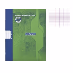 Cahier Piqué CLAIREFONTAINE - 17x22cm - 96 pages - Seyès - Vert