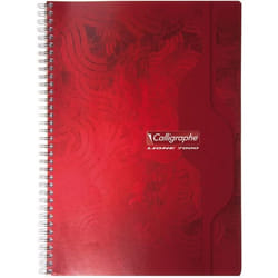 Cahier spiral - CLAIREFONTAINE - 21x297cm - 70g - 180 pages - Grands carreaux Seyès