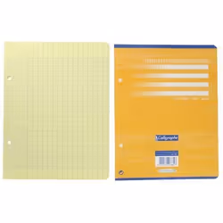 Feuille - CLAIREFONTAINE - 17x22 cm - Jaune - 80g - Sachet de 50 feuilles