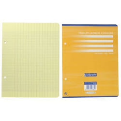 Feuille - CLAIREFONTAINE - 17x22 cm - Jaune - 80g - Sachet de 50 feuilles