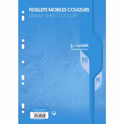 Clairefontaine 7962C, Motif, Bleu, 50 feuilles, 80 g/m², Universel