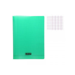 Cahier A4 - Calligraphe - 48 pages - Couverture polypro - Grands carreaux - Vert
