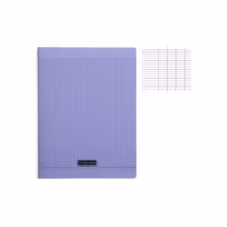 Cahier - CLAIREFONTAINE - 8000 POLYPRO - Violet - 21x297cm - 48 pages - 90g/m²