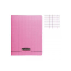 Cahier piqué - CALLIGRAPHE - 17x22 cm - 48 pages - 90g - Rose