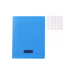 Cahier piqué - CLAIREFONTAINE - 17x22 cm - 48 pages - 90g - Seyès - Bleu