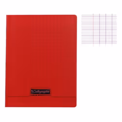 CLAIREFONTAINE Calligraphe Cahier Piqué Polypro Rouge 17x22 cm 96 Pages