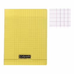 CLAIREFONTAINE Calligraphe Cahier Piqué Polypro Jaune 17 x 22 cm 96 Pages