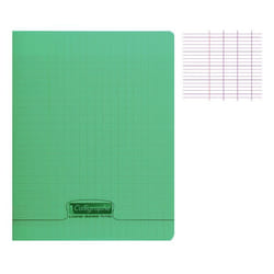CLAIREFONTAINE Calligraphe Cahier Piqué Polypro Vert 17 x 22 cm 96 Pages