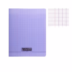 Cahier Piqué Polypro Violet 17 x 22 cm 96 Pages - CLAIREFONTAINE - Calligraphe