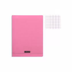 Cahier piqué - CALLIGRAPHE - 21x297 cm - 96 pages - 90g - Seyès - Rose