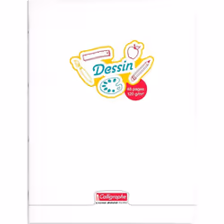 Cahier de dessin CALLIGRAPHE polypro 24x32 uni 120g 48p