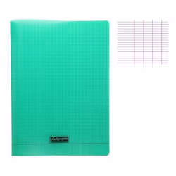 CLAIREFONTAINE Calligraphe Cahier Piqué Polypro Vert 24 x 32 cm 96 Pages