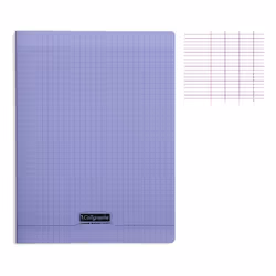 CLAIREFONTAINE Calligraphe Cahier Piqué Polypro Violet 24 x 32 cm 96 Pages