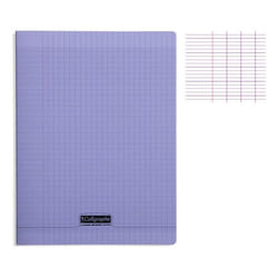 CLAIREFONTAINE Calligraphe Cahier Piqué Polypro Violet 24 x 32 cm 96 Pages
