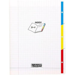 Cahier - Calligraphe - 8000 - 3 index - POLYPRO - 170 x 220 mm - Noir