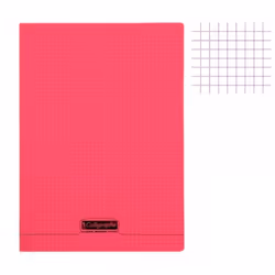 Cahier - CLAIREFONTAINE - 8000 POLYPRO - Rouge - 21x297cm - 96 pages - 90g/m²