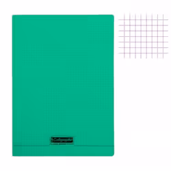 Cahier - CLAIREFONTAINE - 8000 Polypro - 96 pages - A4 - Petits carreaux 5x5 mm